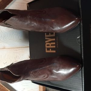 Womens Frye leather ankle boots,  brand new
